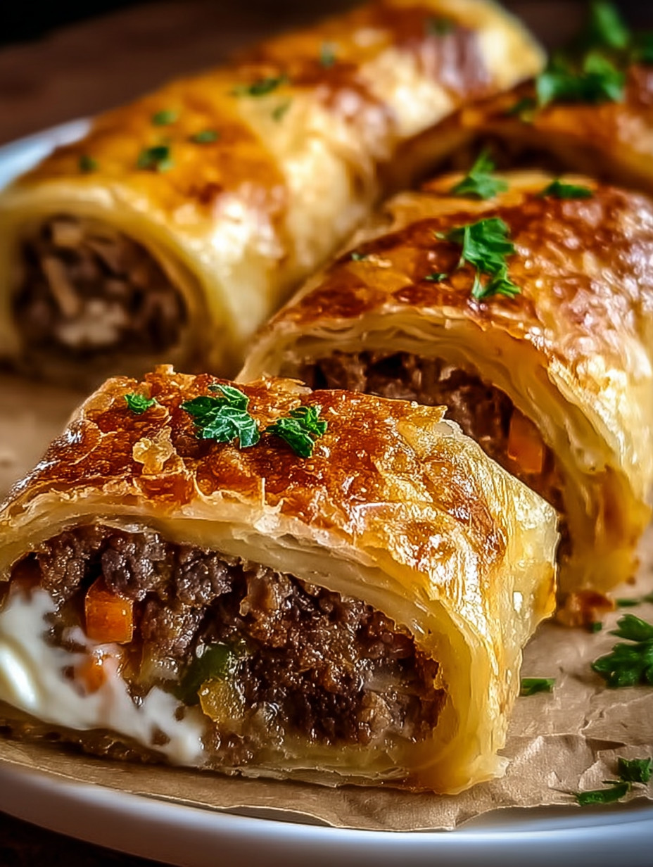 A plate of food with meat and cheese.