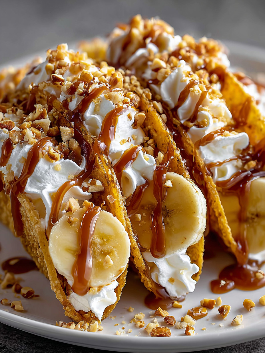 A plate of food with bananas and whipped cream.