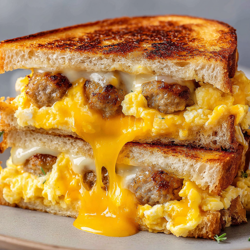 A sandwich with meat and cheese.