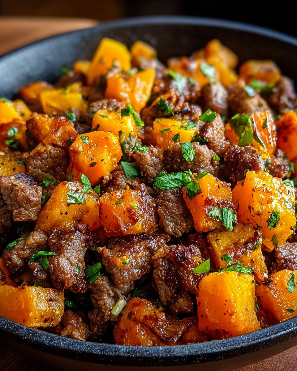 A bowl of meat and vegetables.