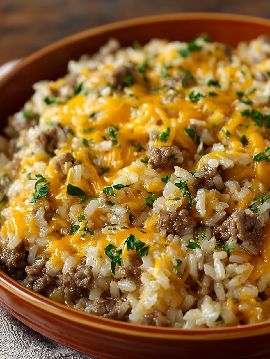 A bowl of rice and meat.