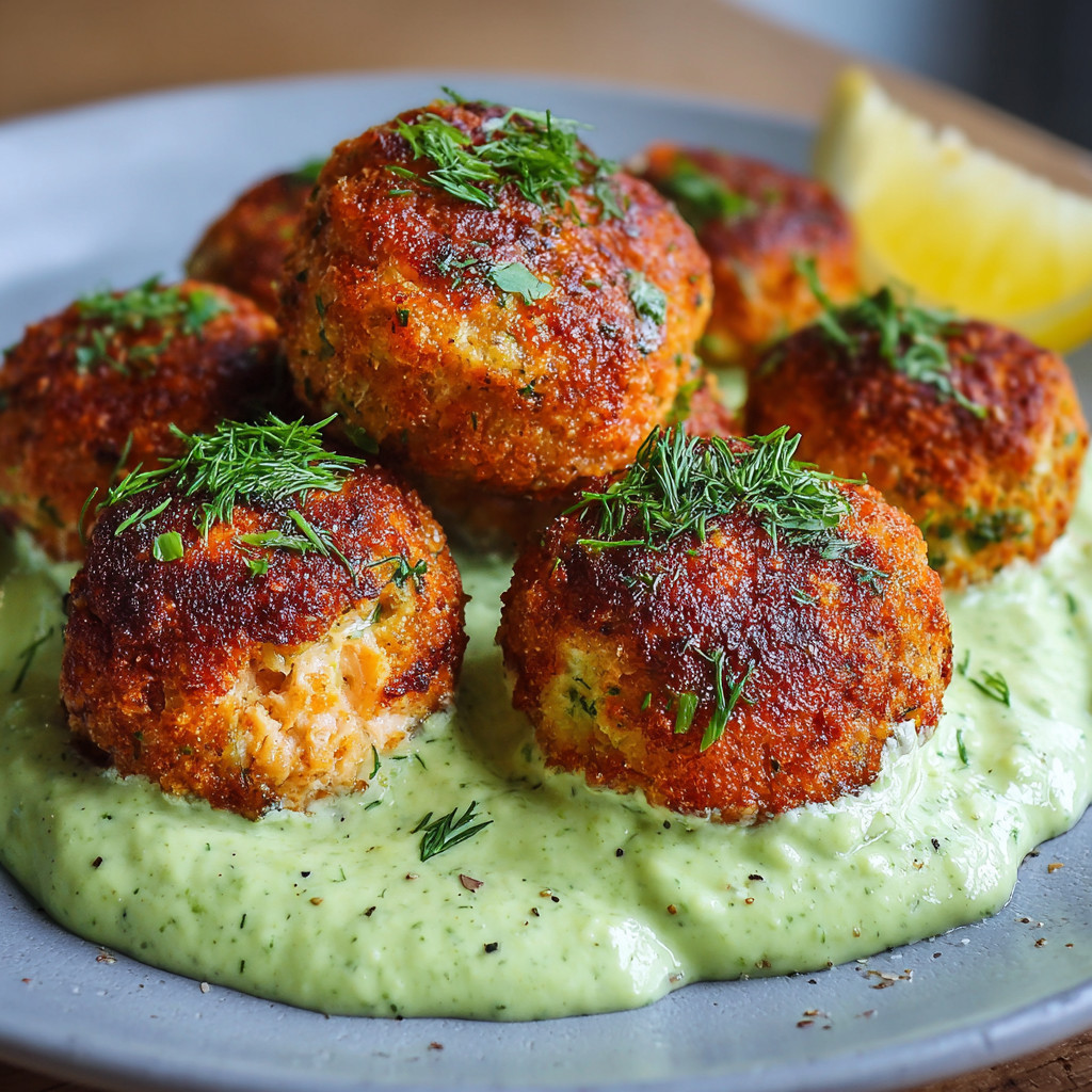 A plate of food with a sauce on it.