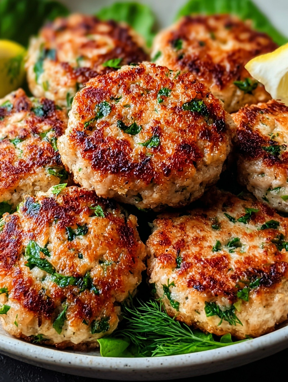 A plate of meatballs with a lemon wedge on top.
