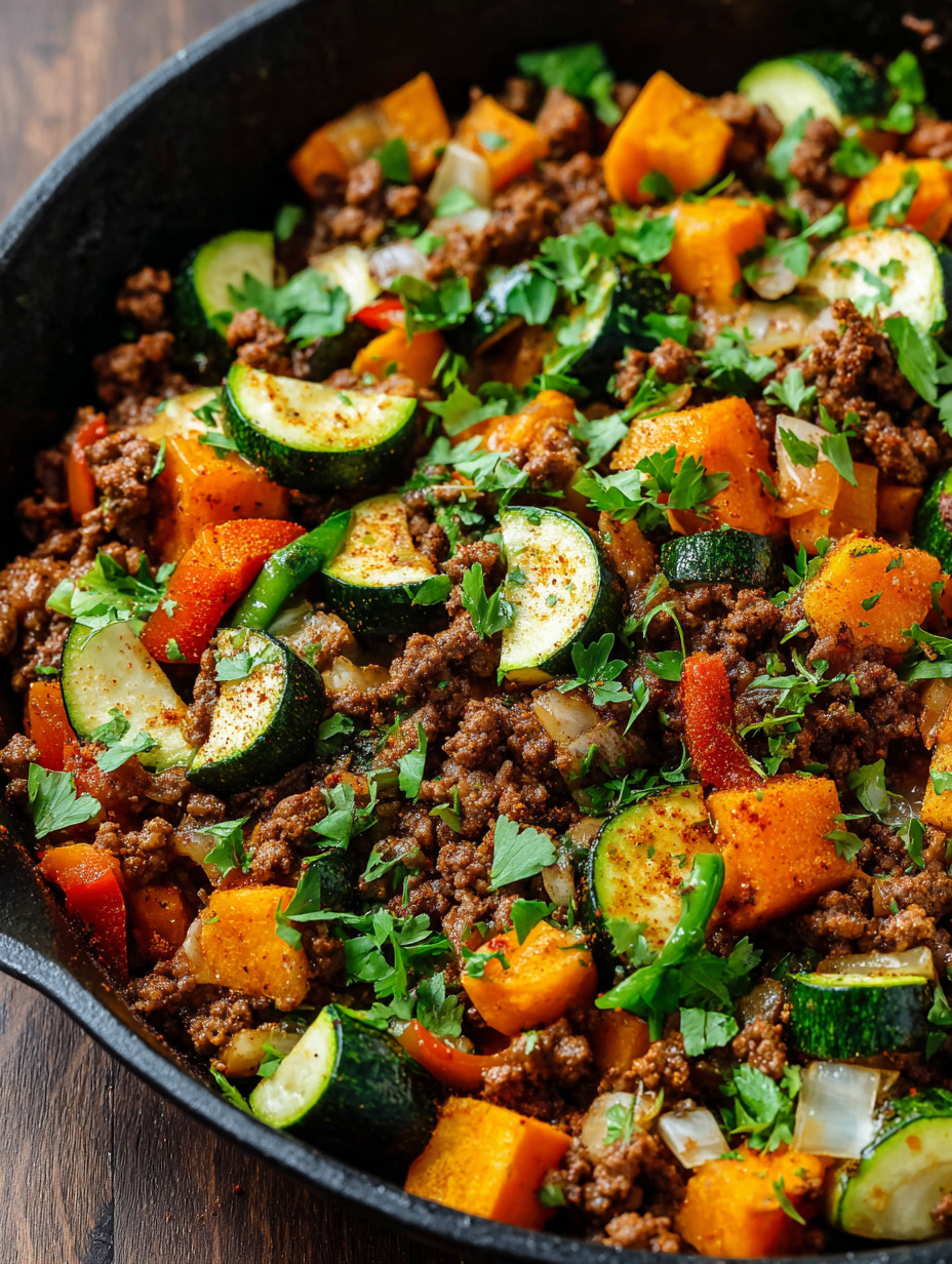 A bowl of food with meat and vegetables.