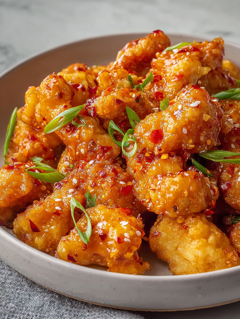 A bowl of chicken with sauce.