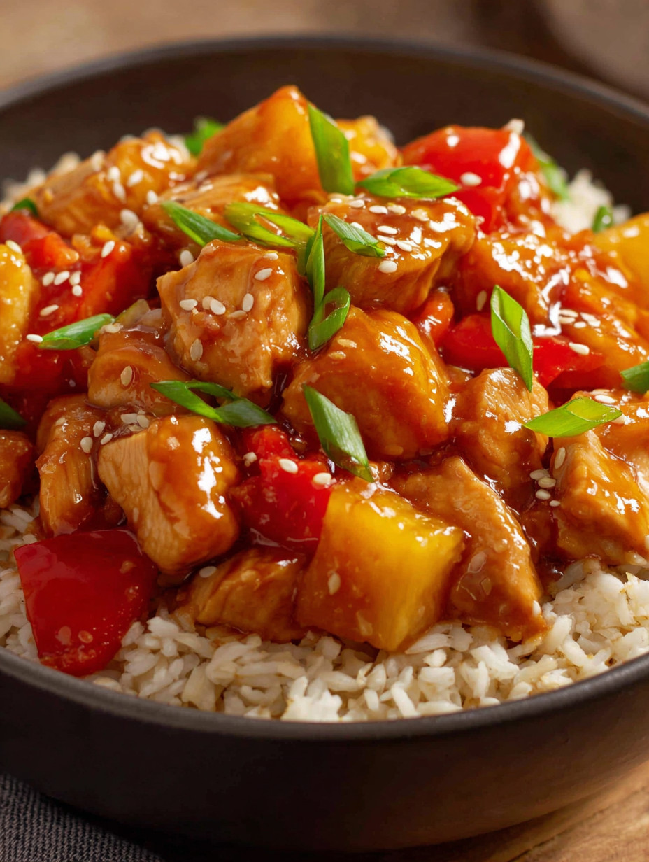 A bowl of chicken and rice.