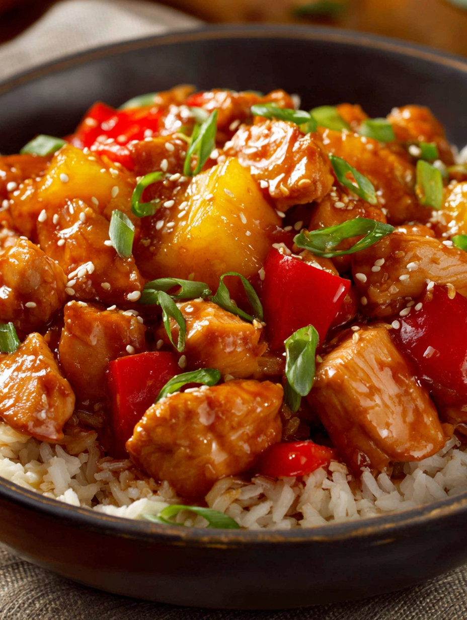 A bowl of food with rice and meat.