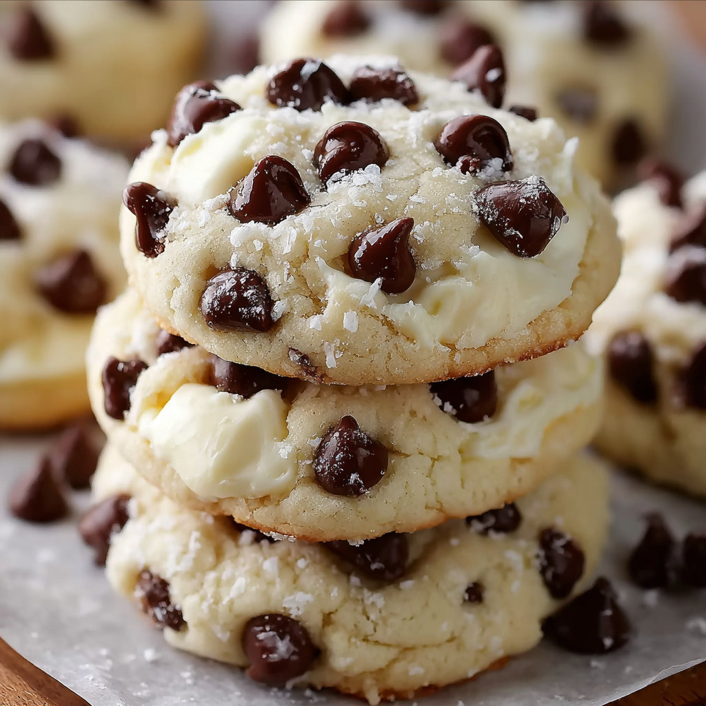 Chocolate chip cookies on a plate.