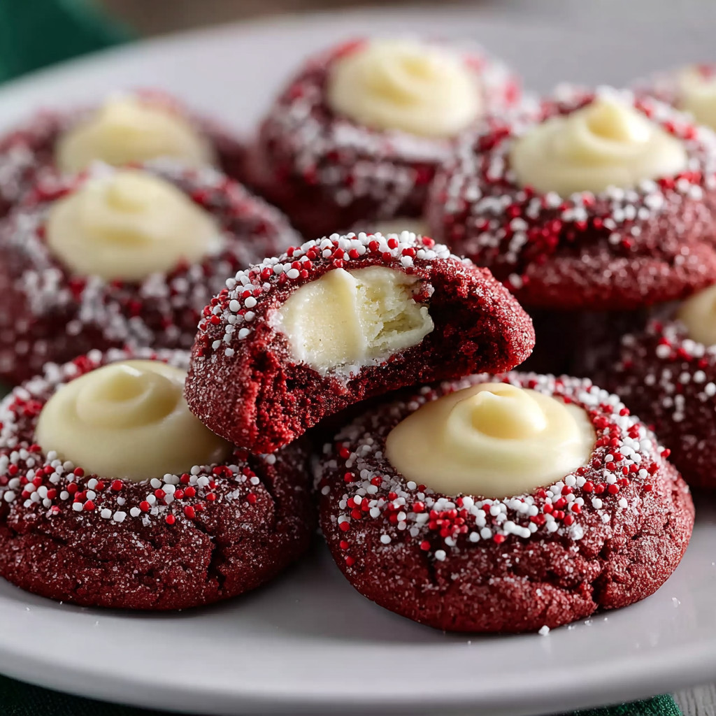 Red velvet cupcakes with white frosting.
