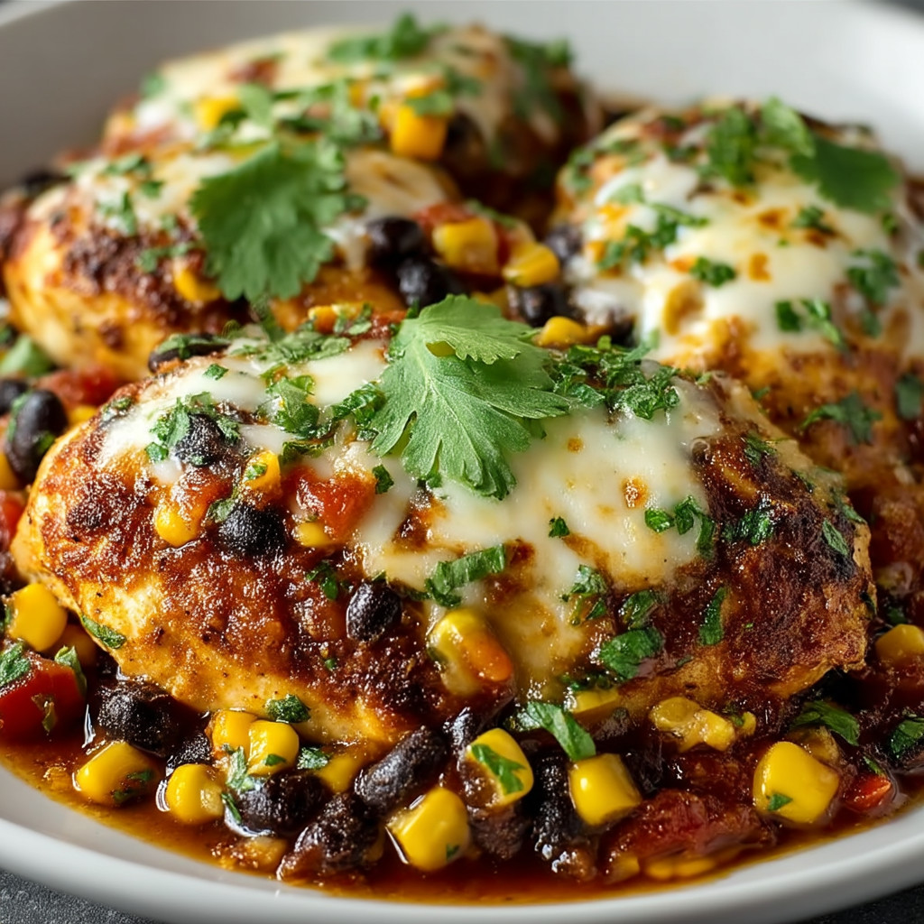 A plate of food with chicken and vegetables.
