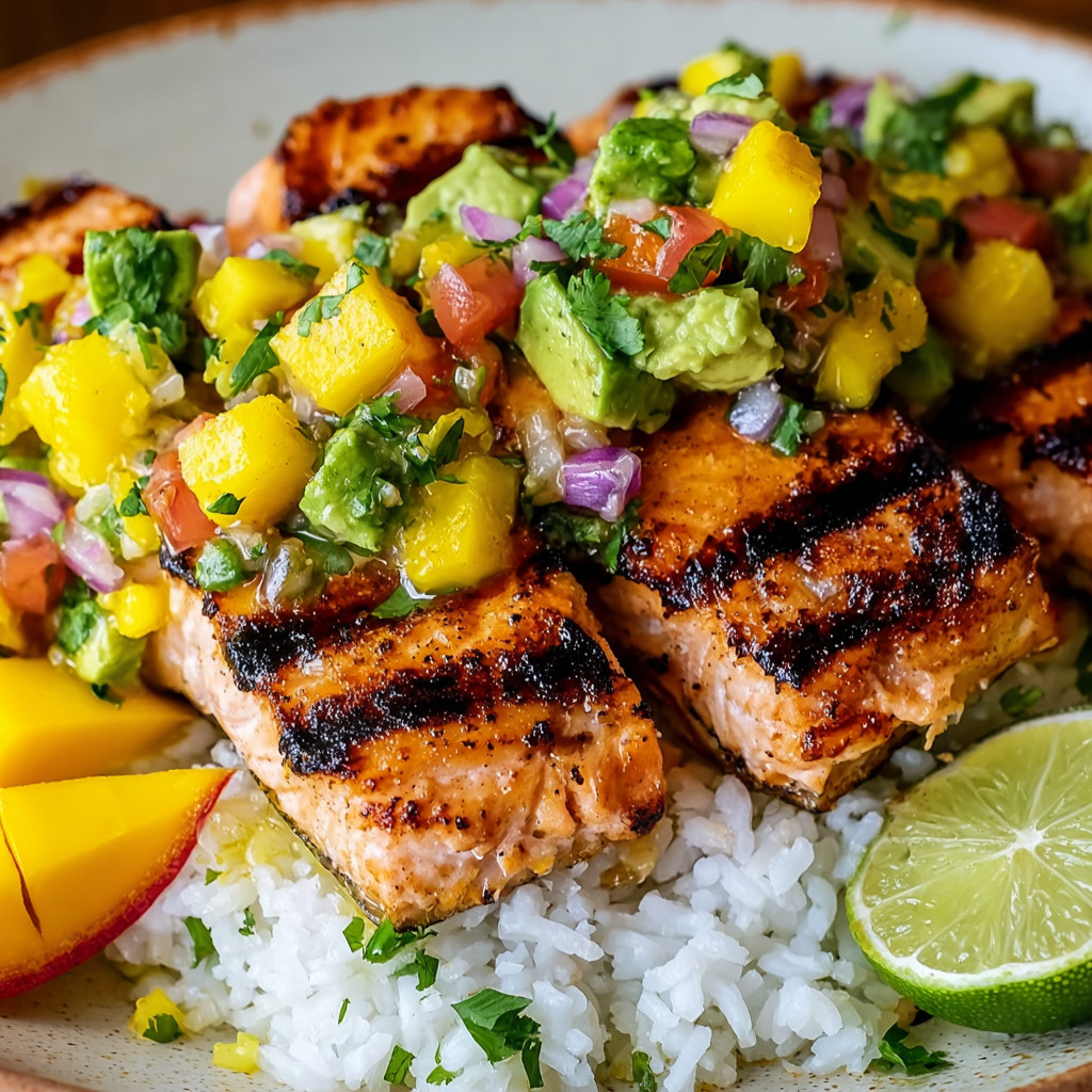A plate of food with fish and rice.