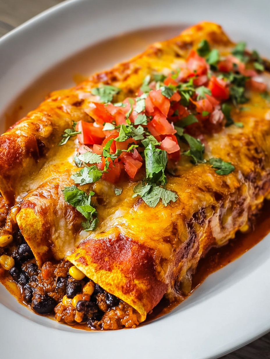 A plate of food with a burrito and tomatoes.