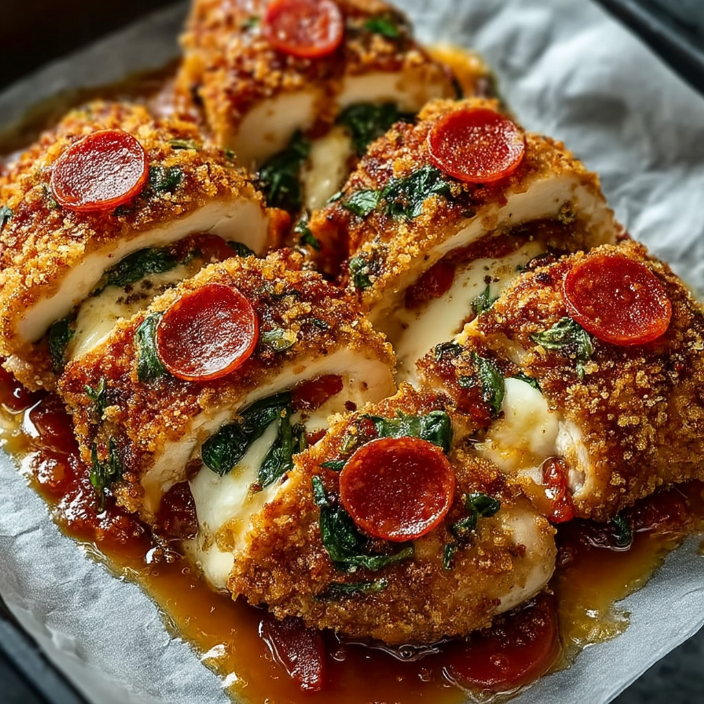 A plate of food with pepperoni and cheese.