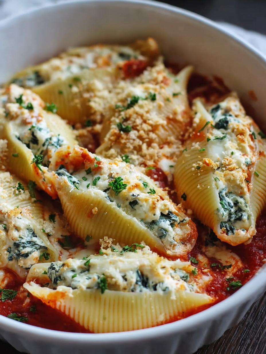 A bowl of pasta with cheese and spinach.
