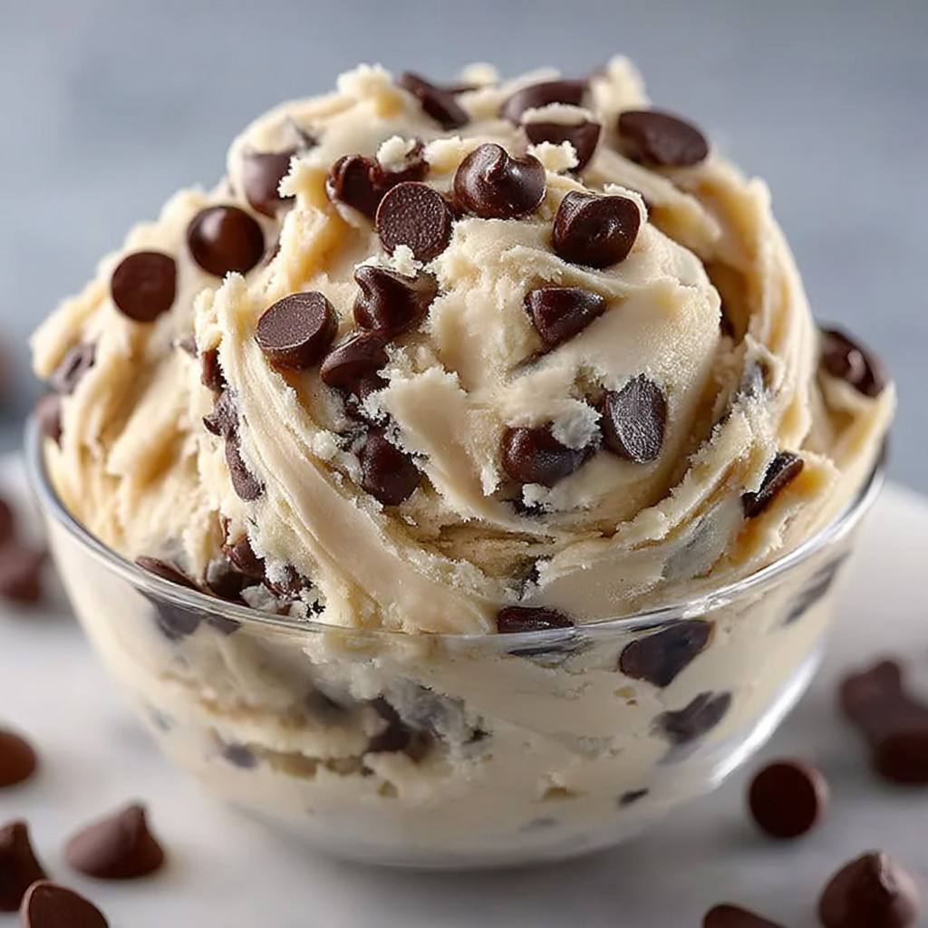 A bowl of chocolate chip ice cream.