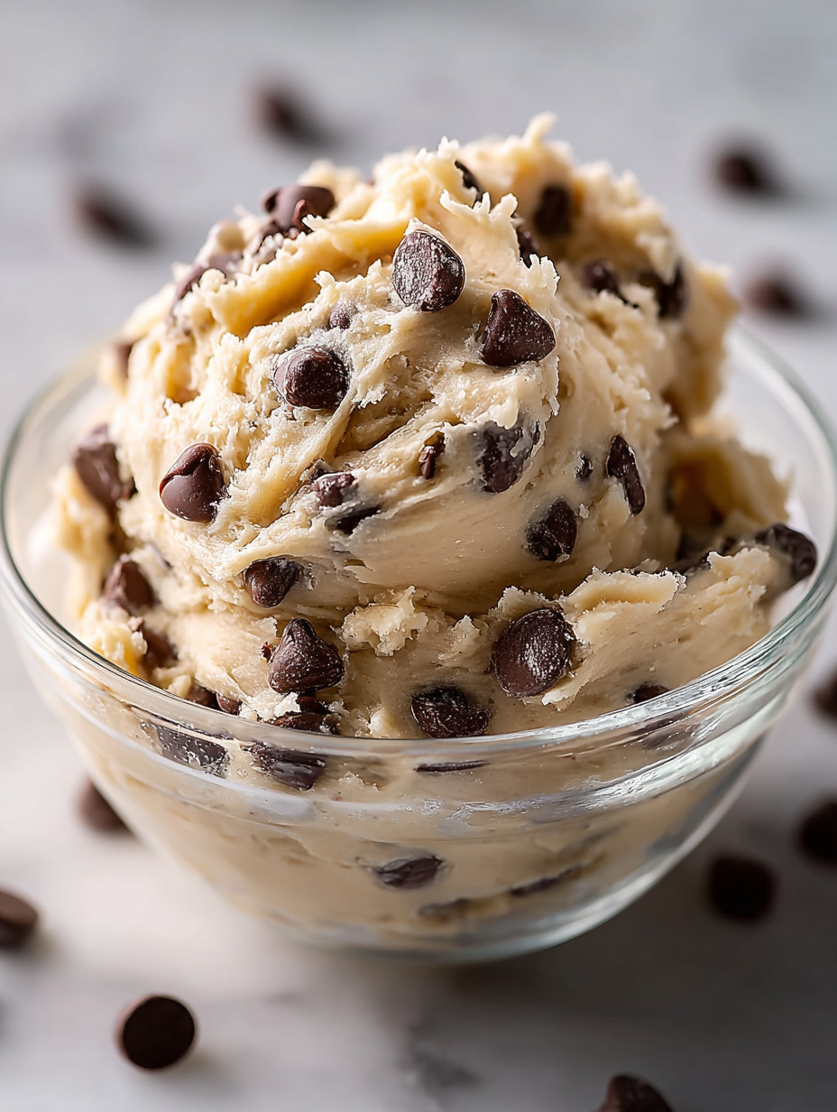 A bowl of chocolate chip ice cream.