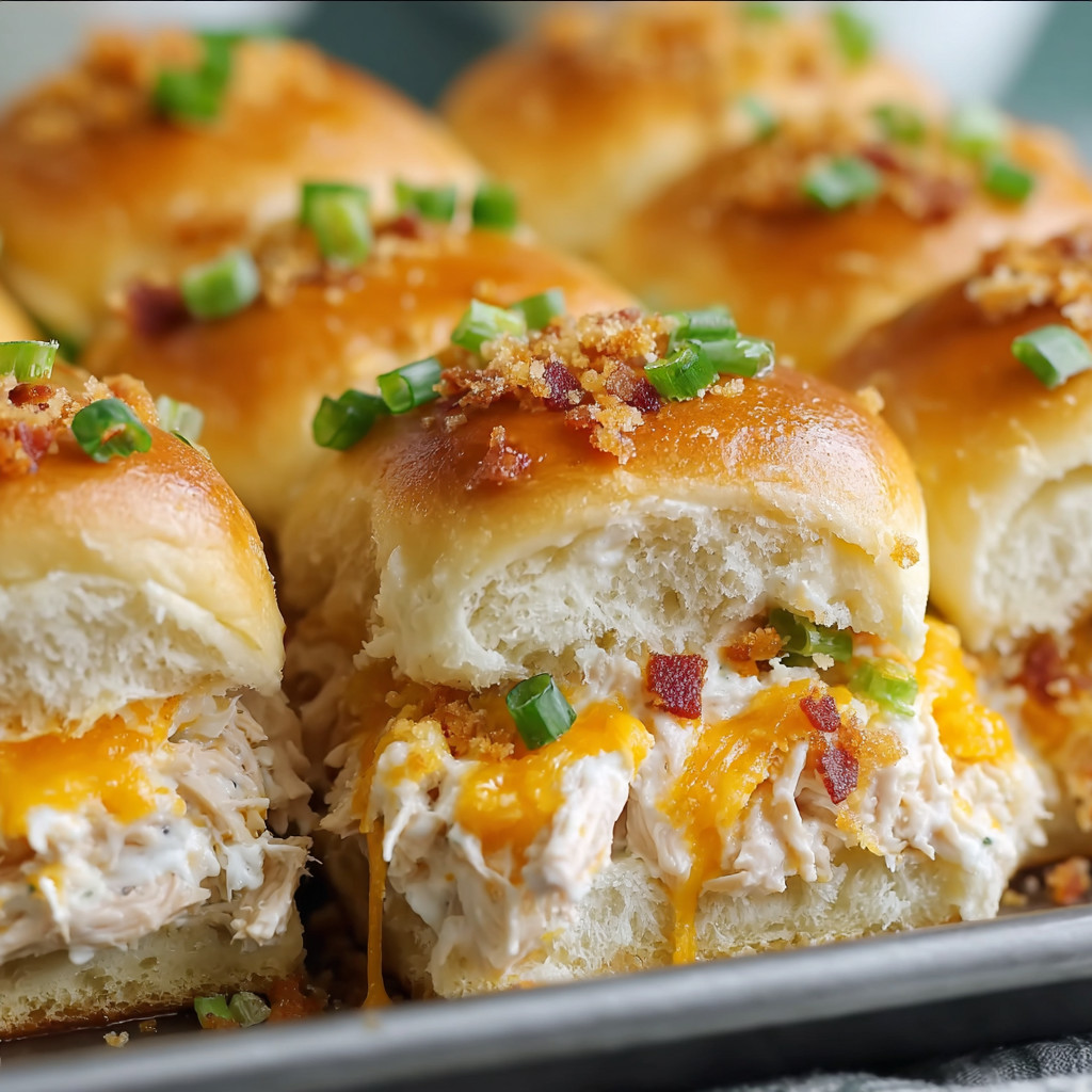 A tray of bacon and cheese sandwiches.