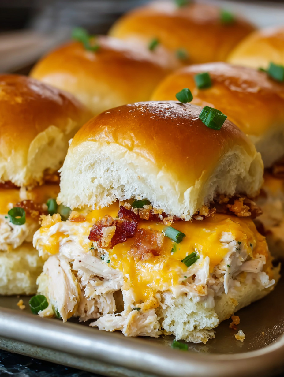 A plate of sandwiches with bacon and cheese.