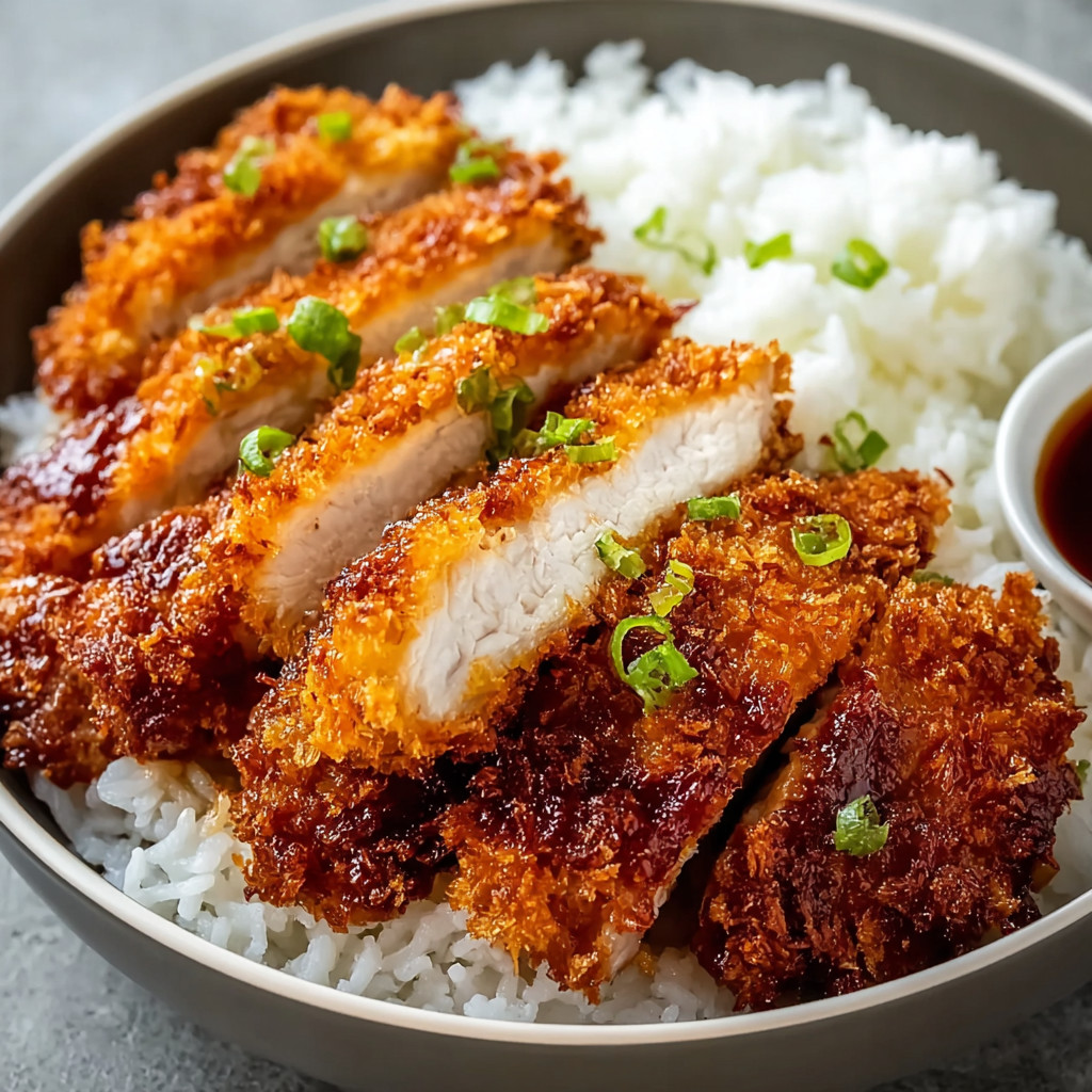A bowl of rice and chicken.