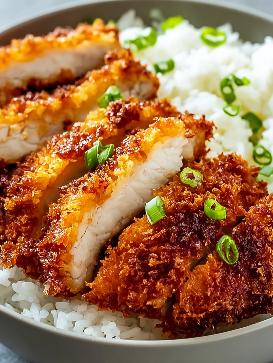 A piece of chicken with rice.