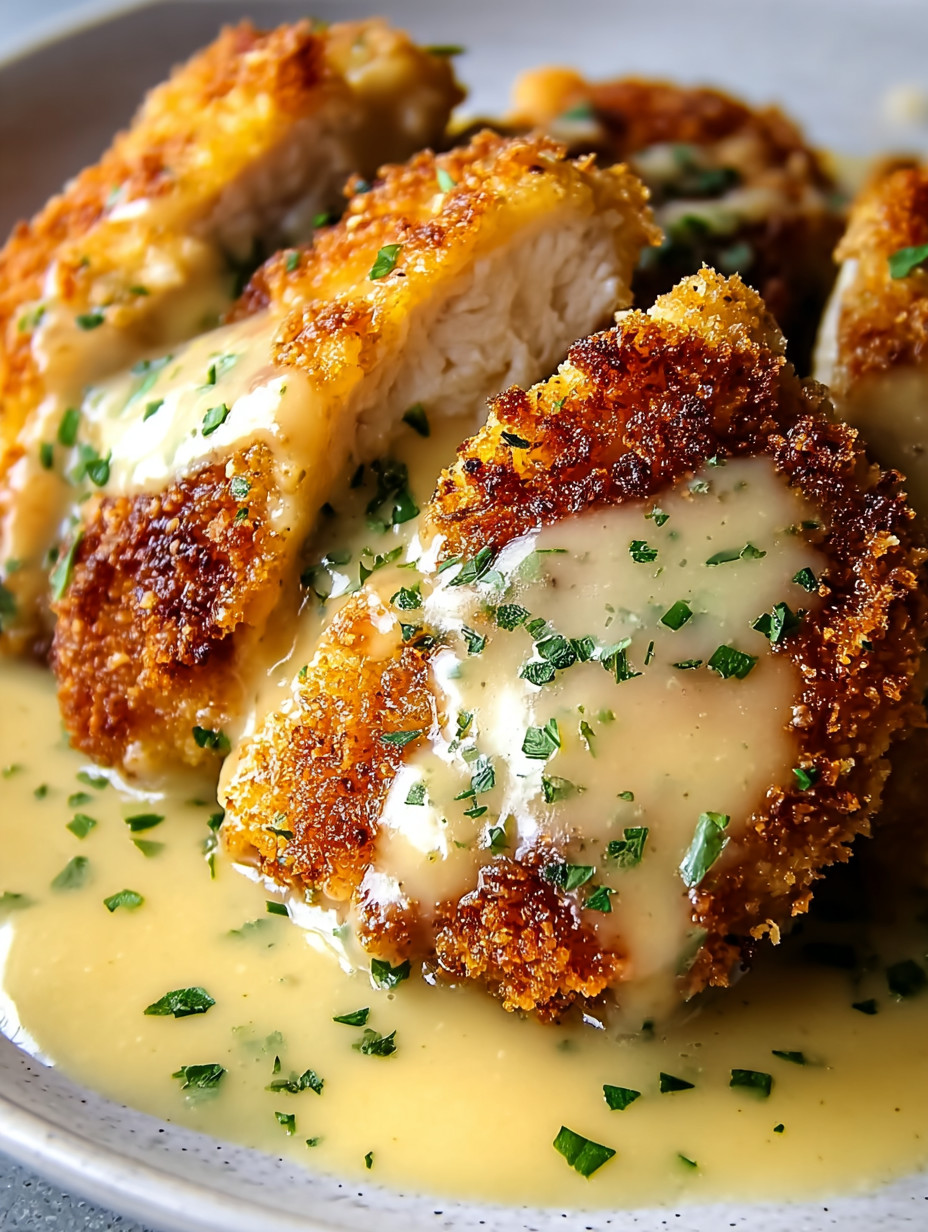 A plate of food with a sauce.