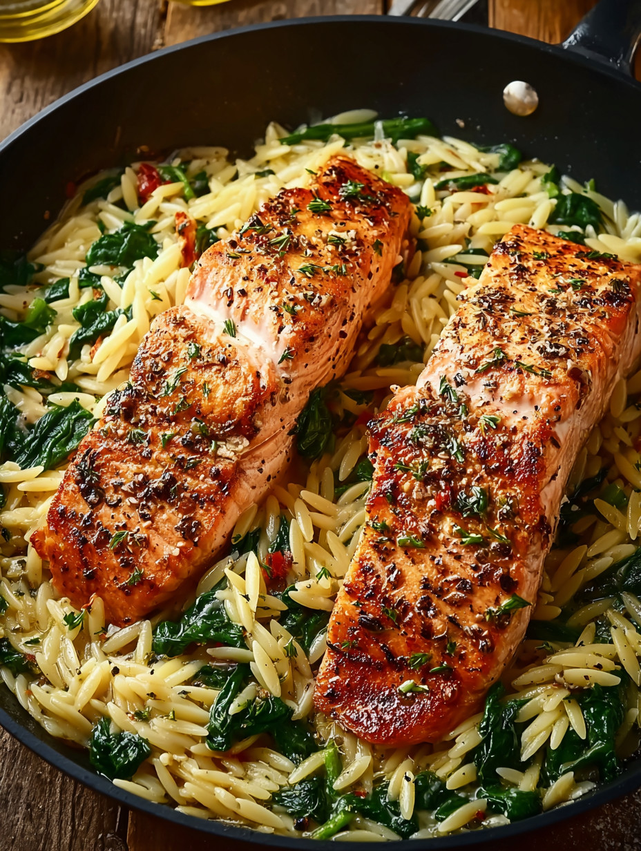 A dish of cooked fish and pasta.