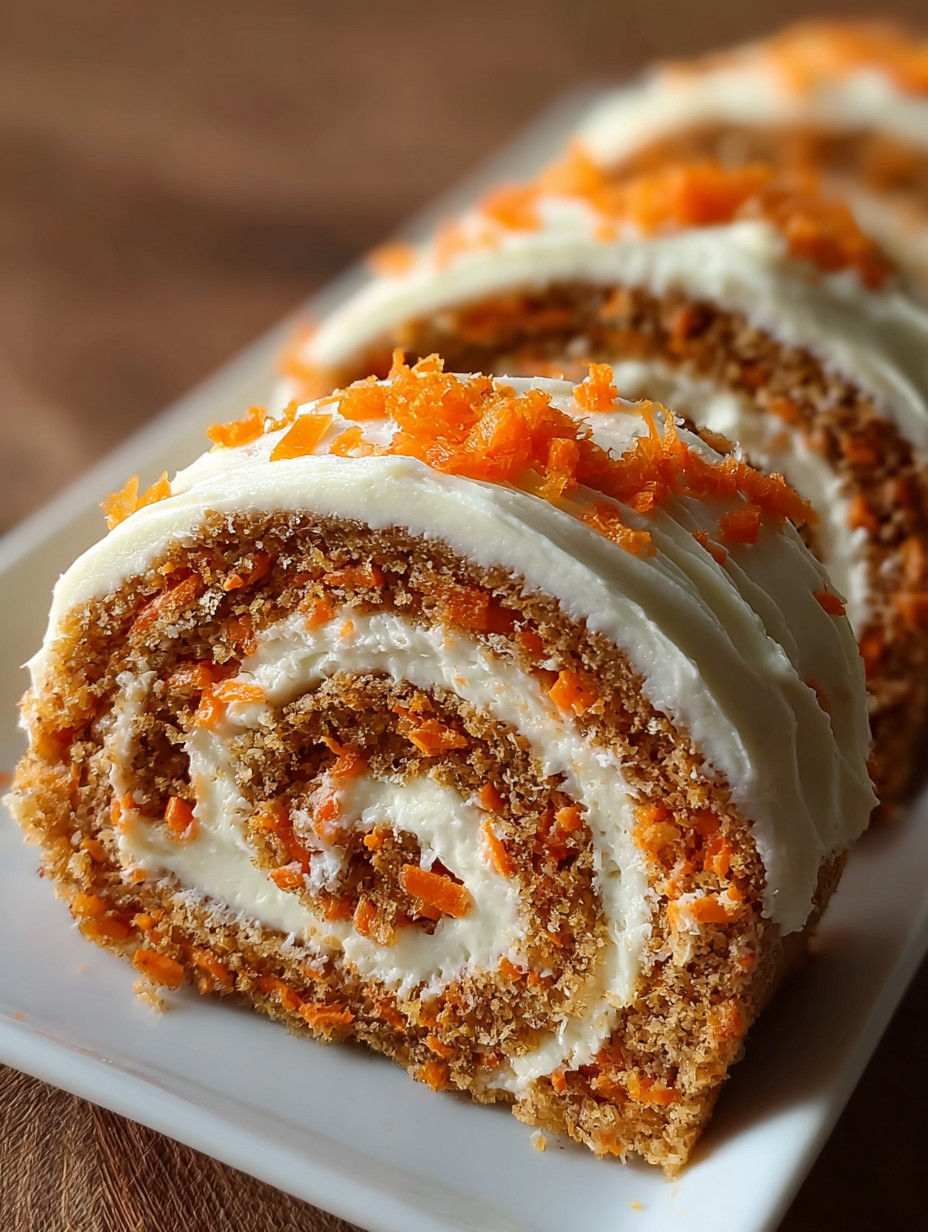 A cake with orange and white frosting.