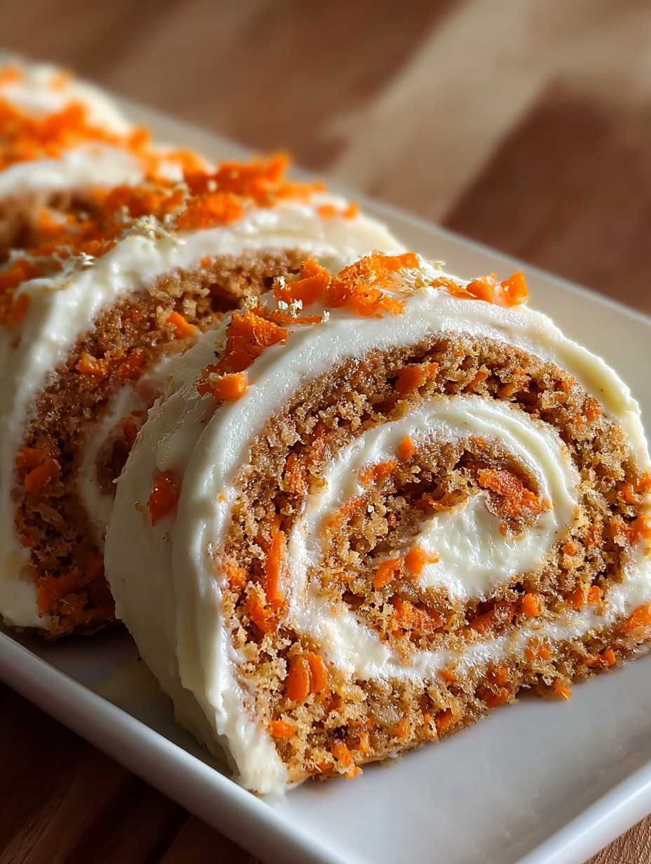 A cake with carrots on top.