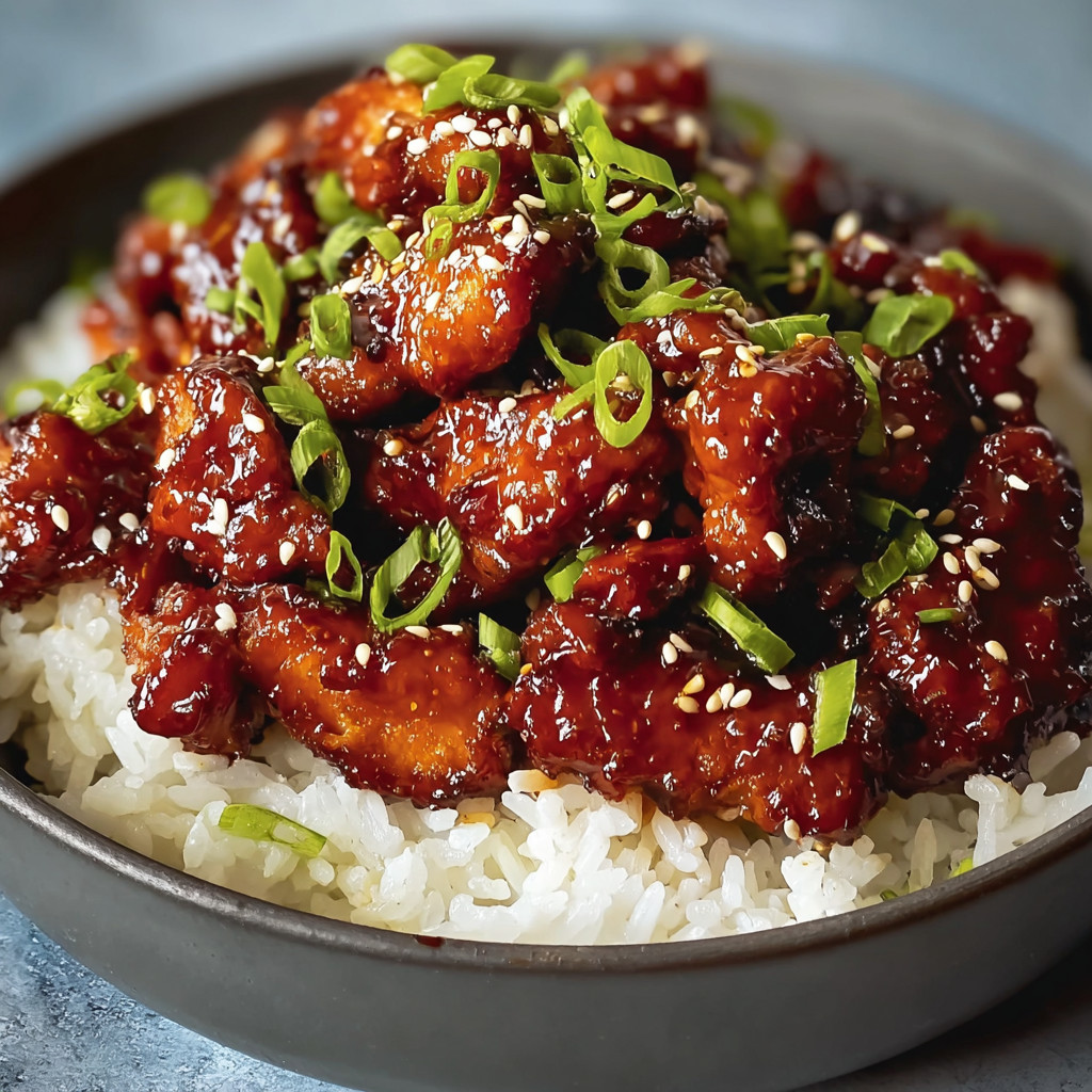 A bowl of chicken and rice.