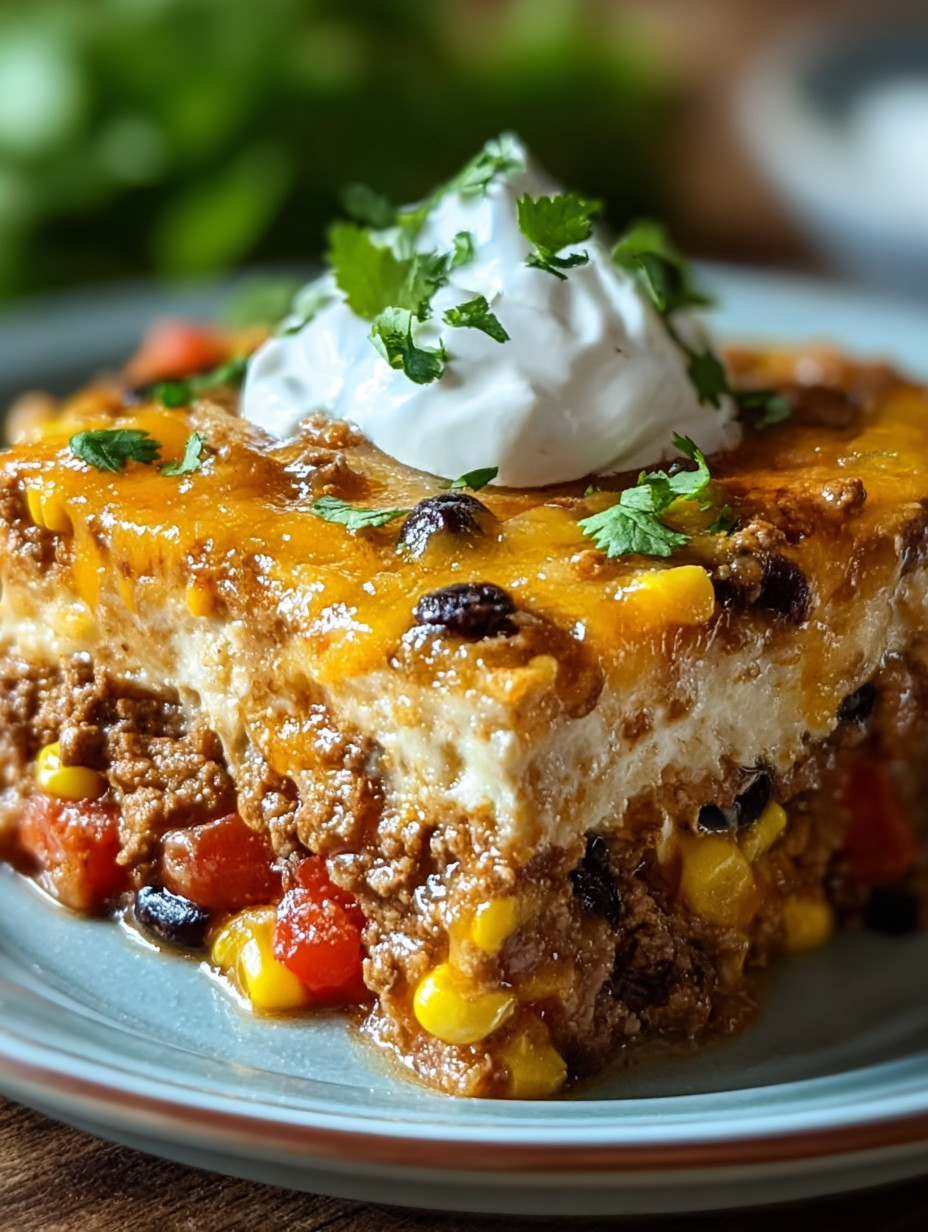 A slice of cake with white whip on top.