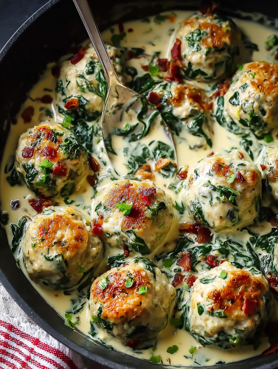 A bowl of food with a spoon in it.