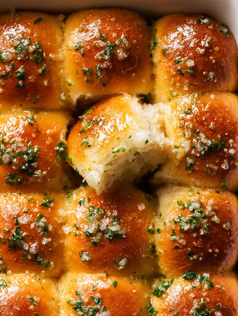 A close up of a piece of bread with green herbs on top.