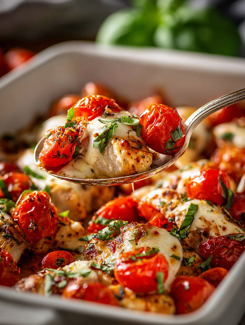 A spoon is in a bowl of food.