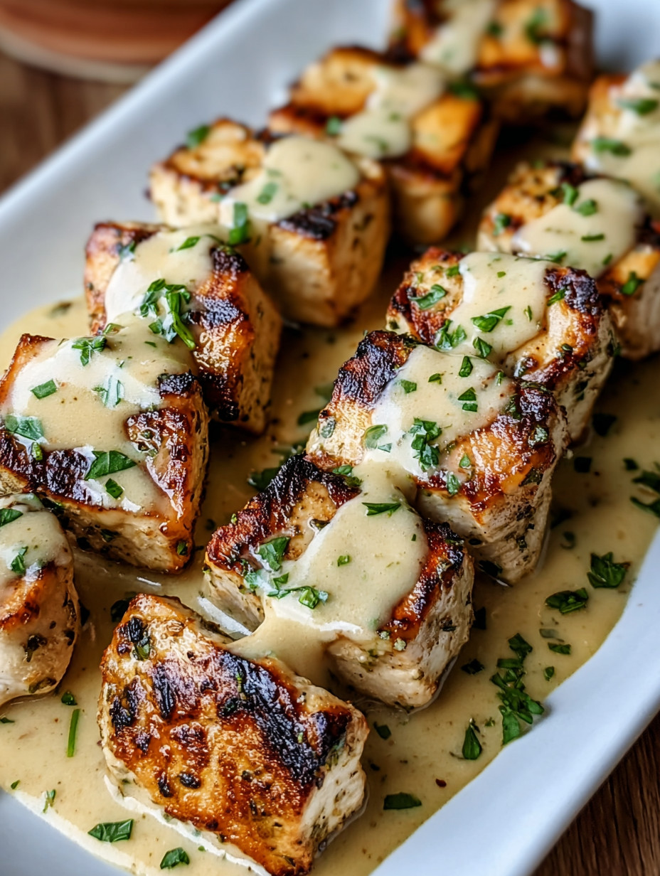 A plate of meat with sauce on it.