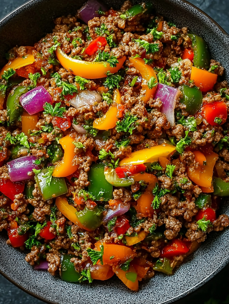 A bowl of meat and vegetables.