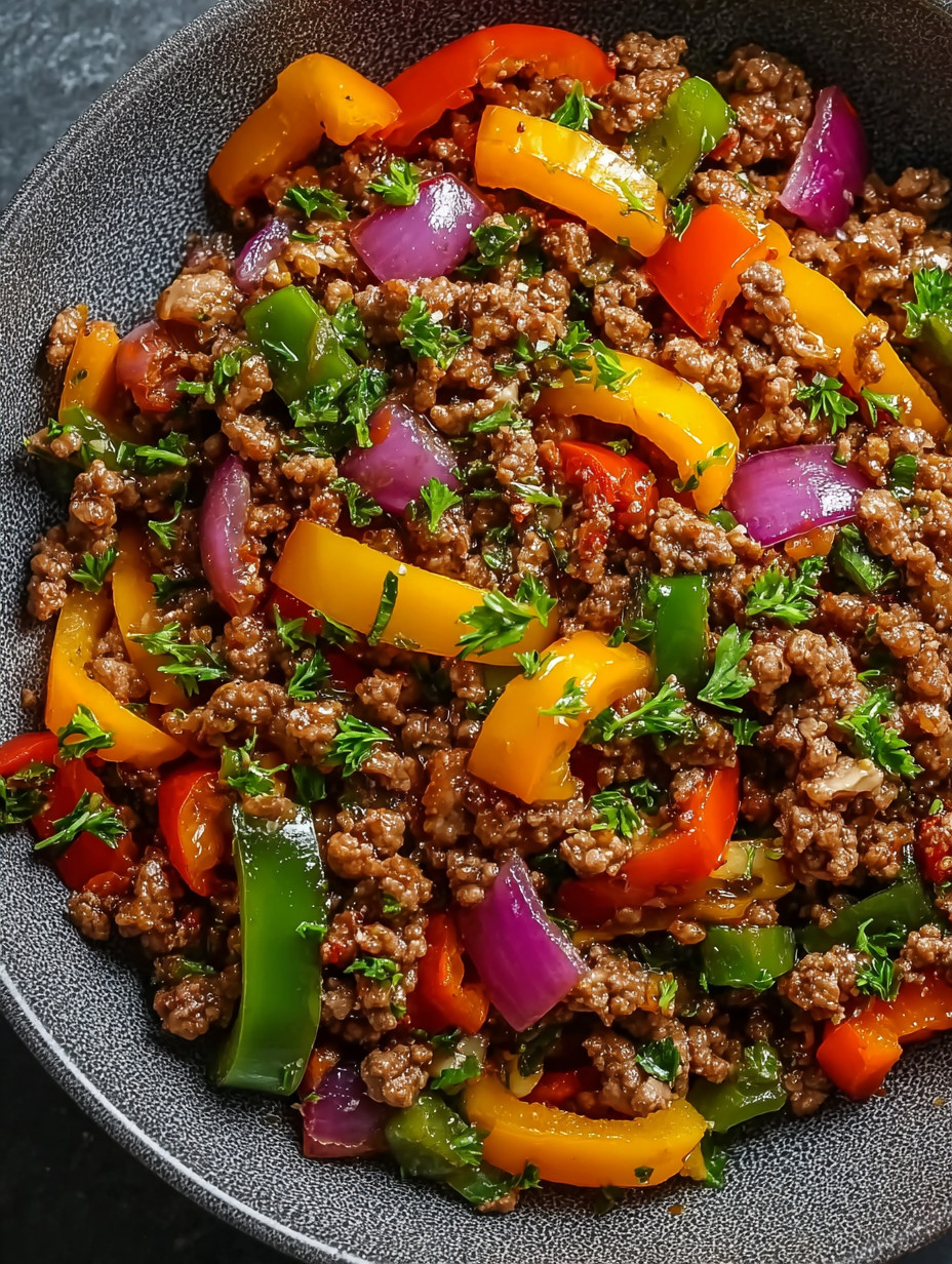 A bowl of meat and vegetables.