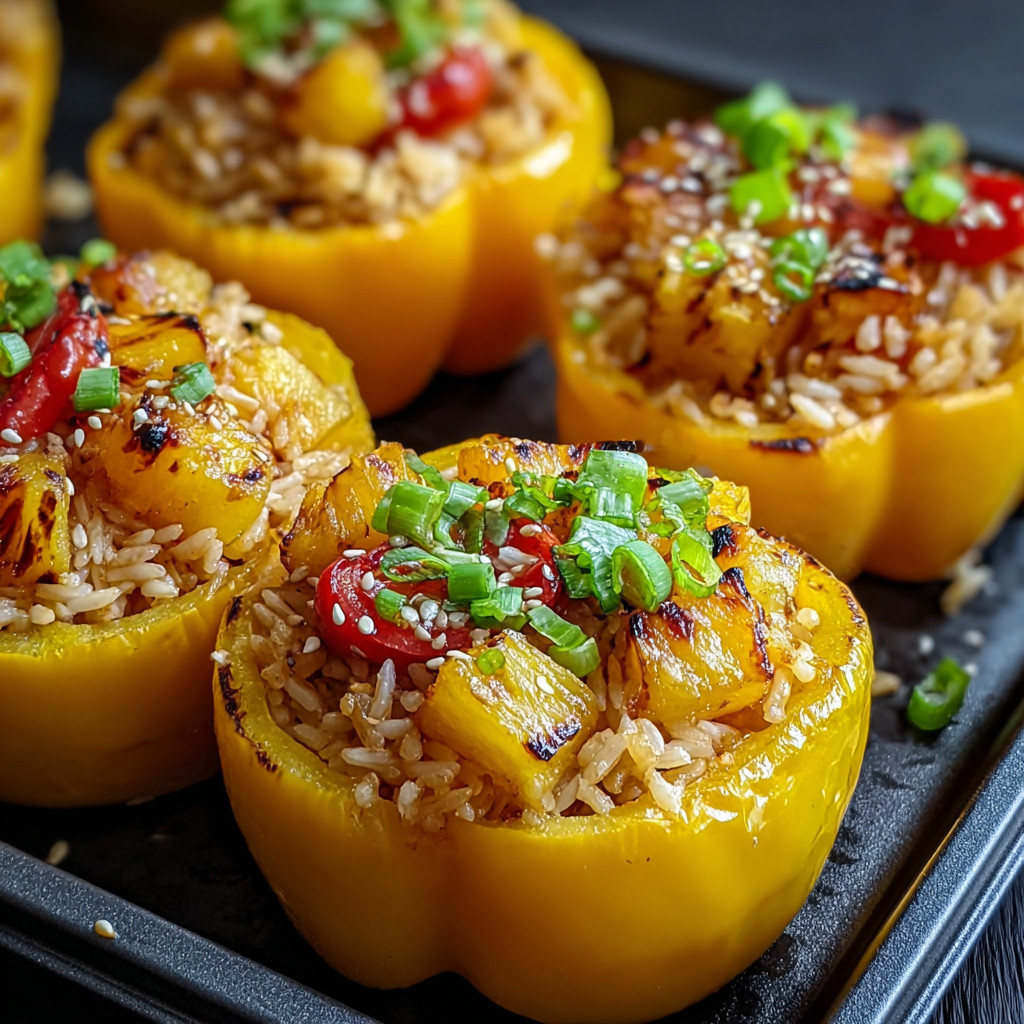 A plate of food with a yellow pepper and rice.