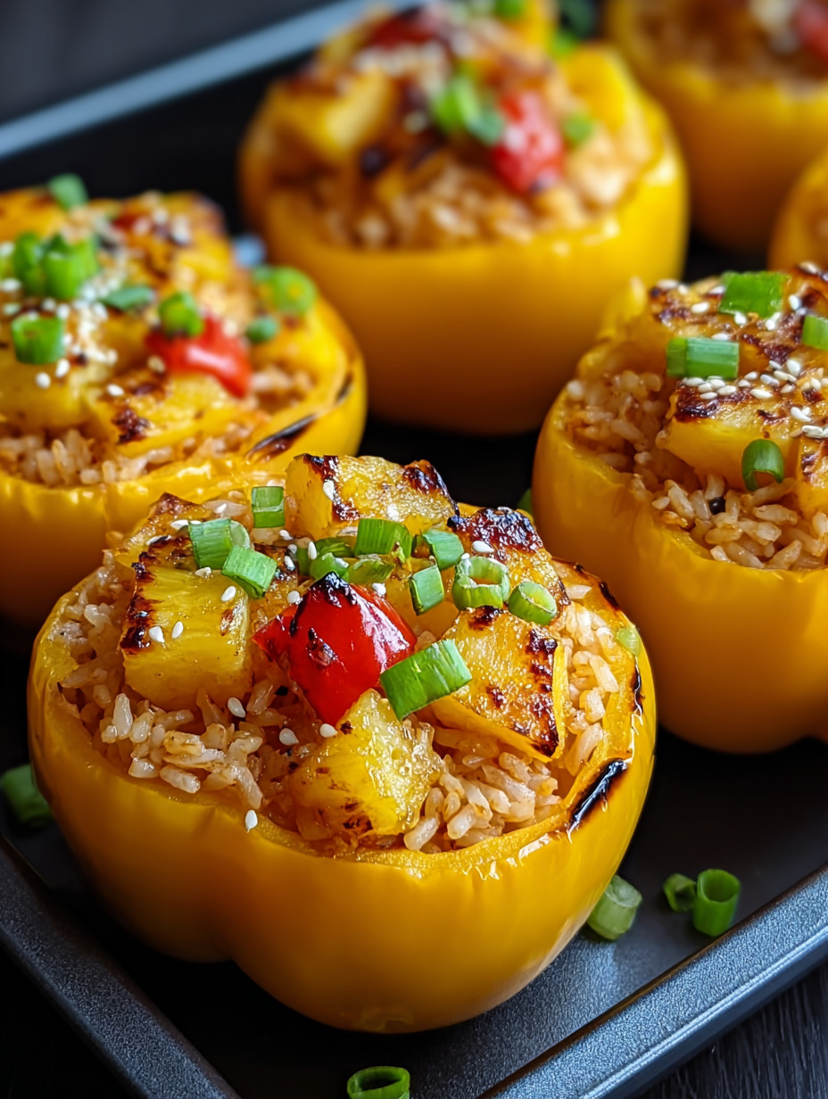 A plate of food with a yellow pepper and rice.