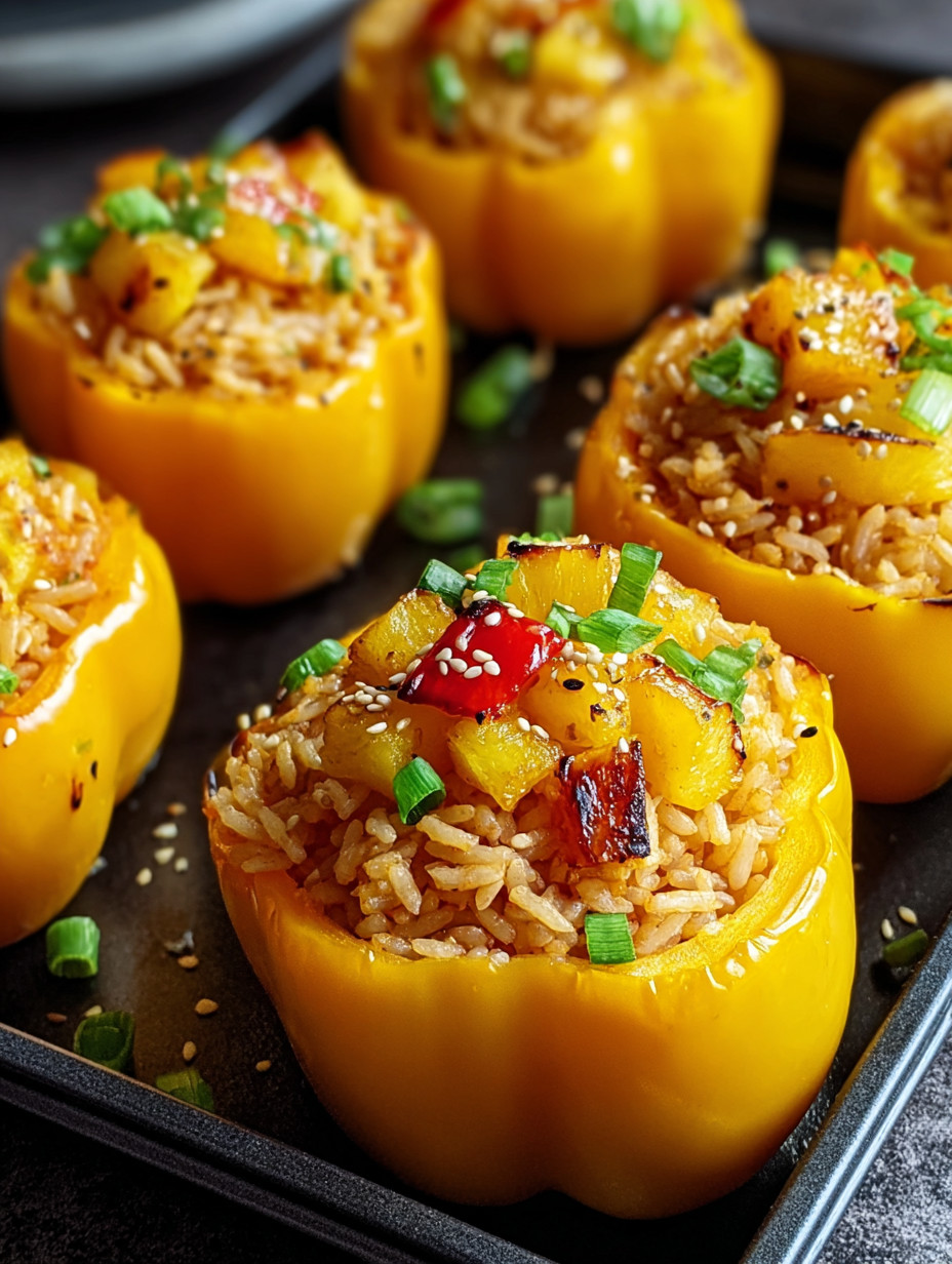 A plate of food with a yellow pepper and rice.