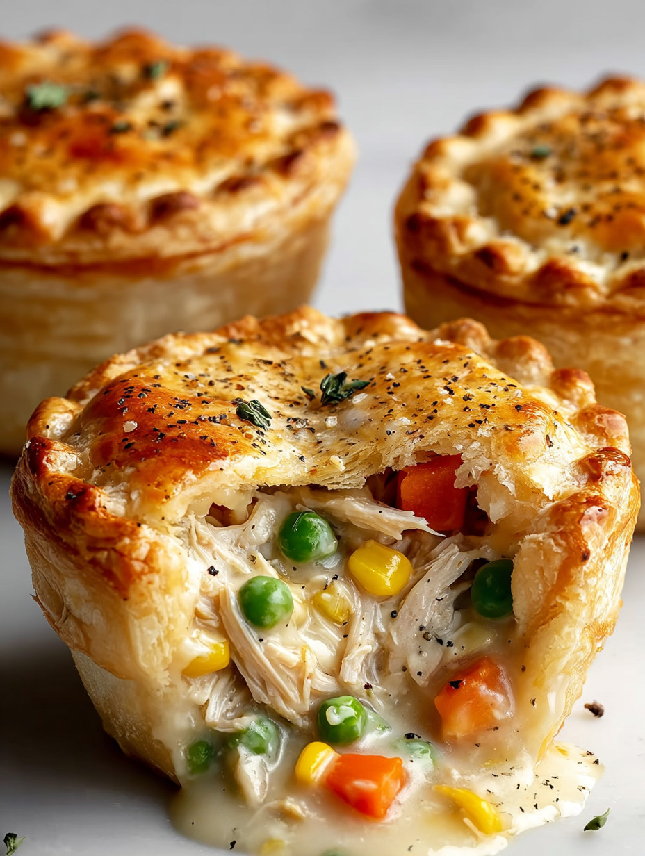 A close up of a pastry with peas and carrots.