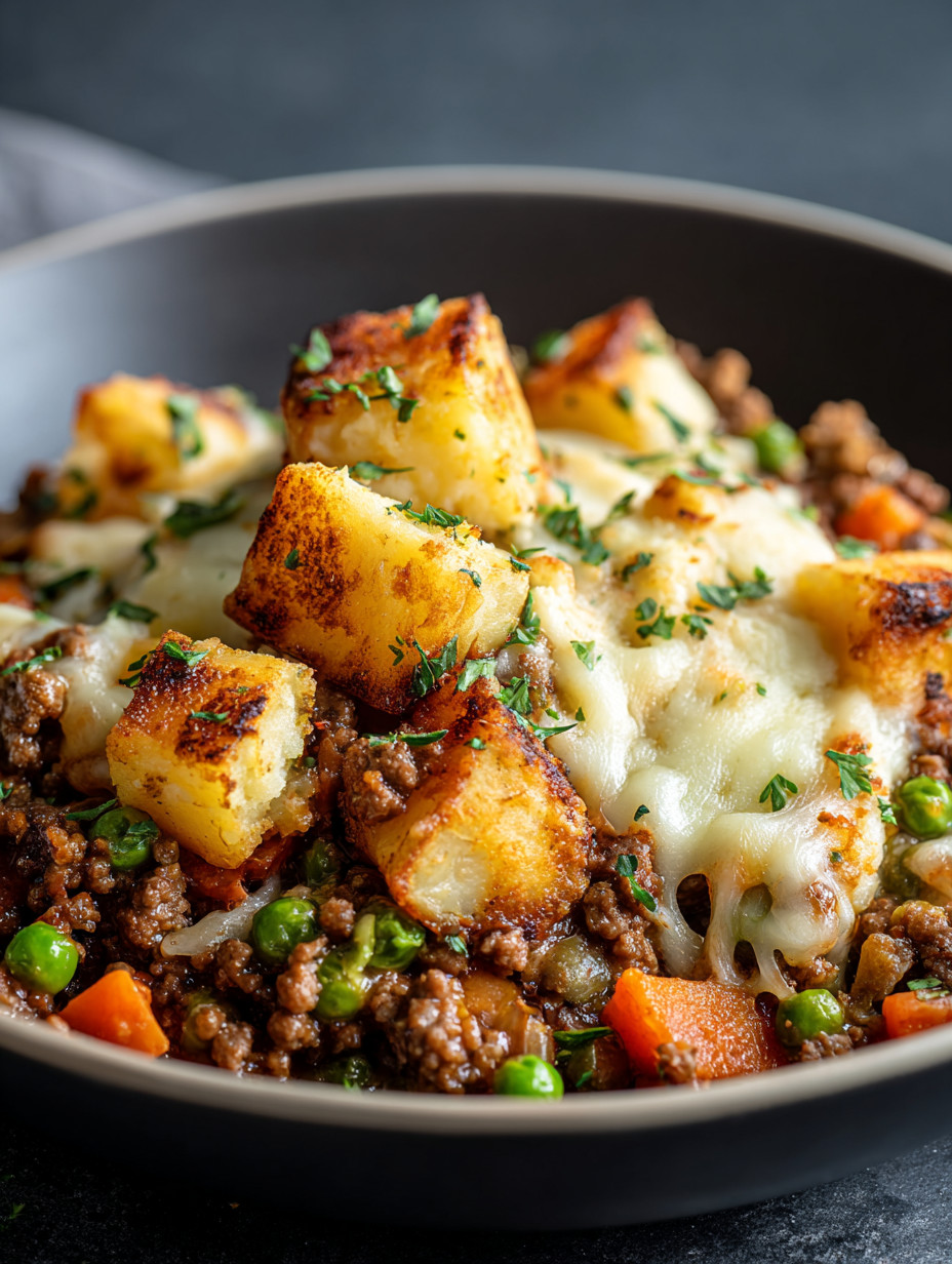 A bowl of food with a variety of ingredients.