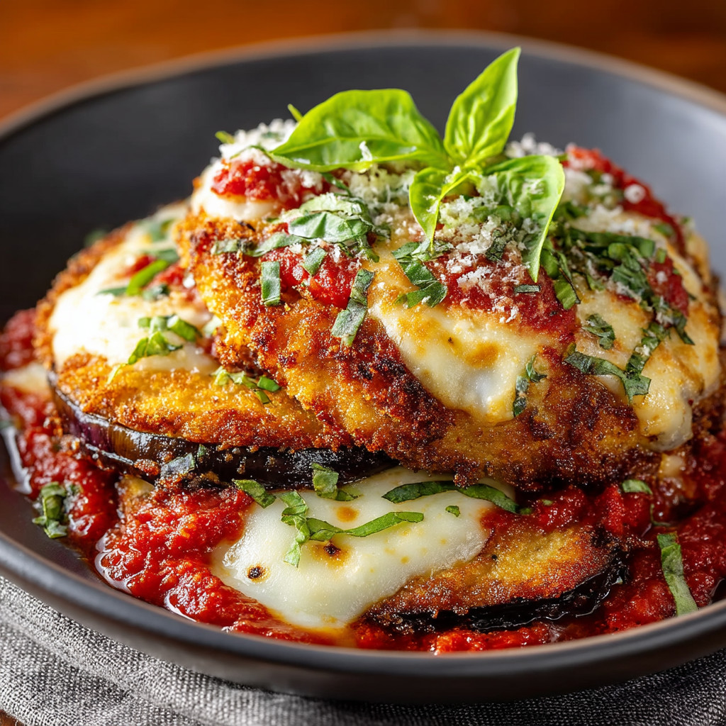 A plate of food with a green garnish.
