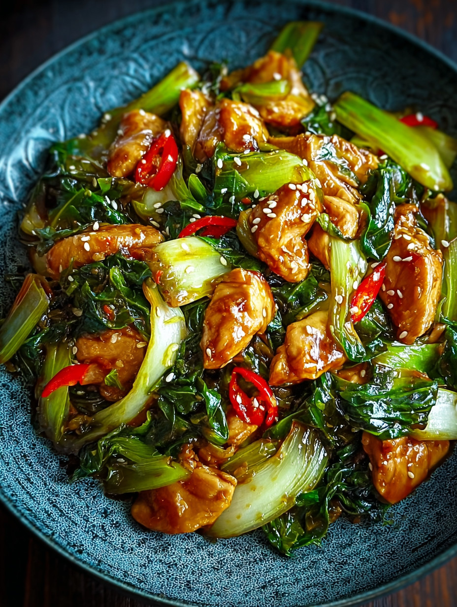 A plate of food with chicken and broccoli.