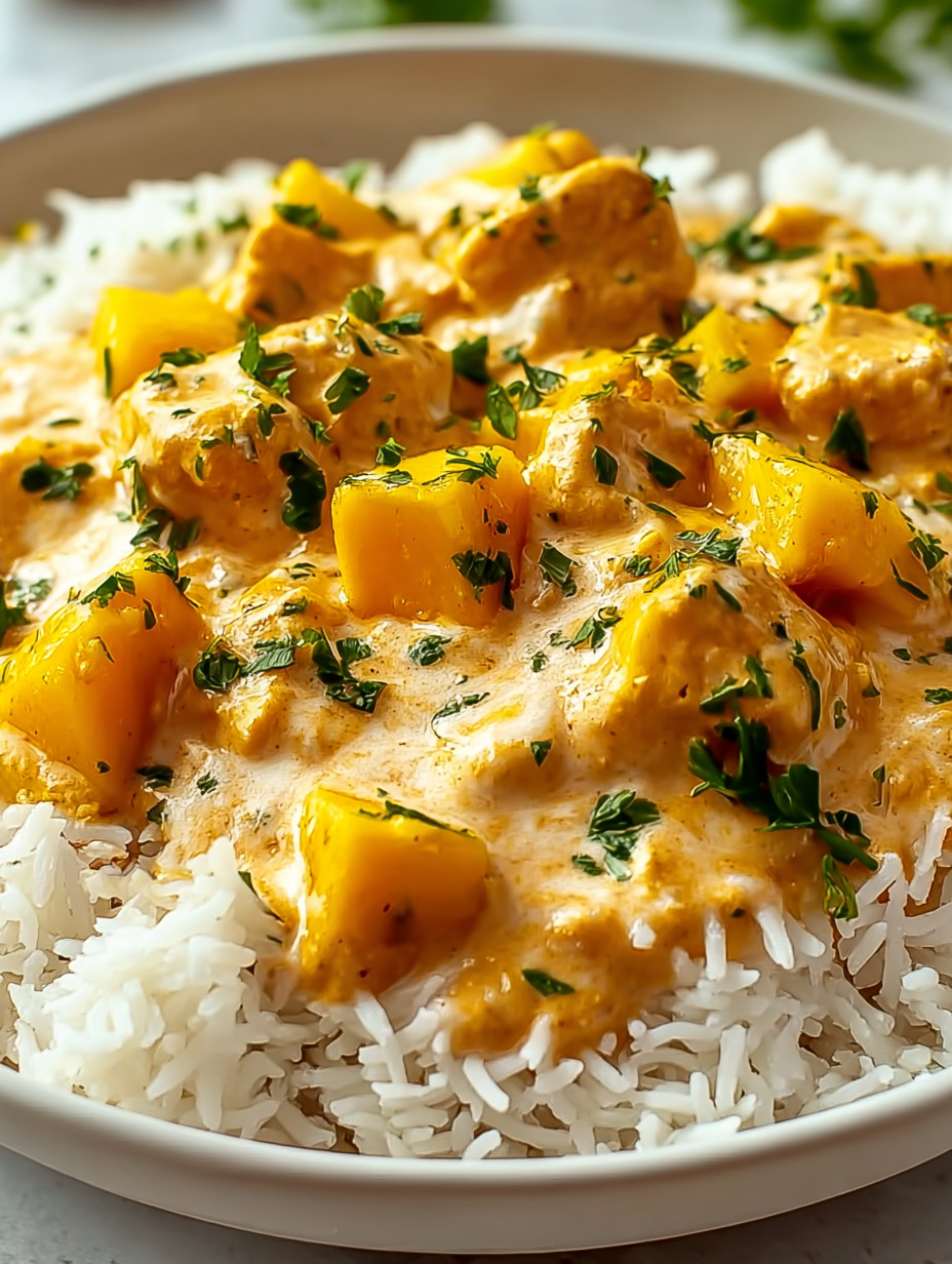 A bowl of rice with chicken and peppers.