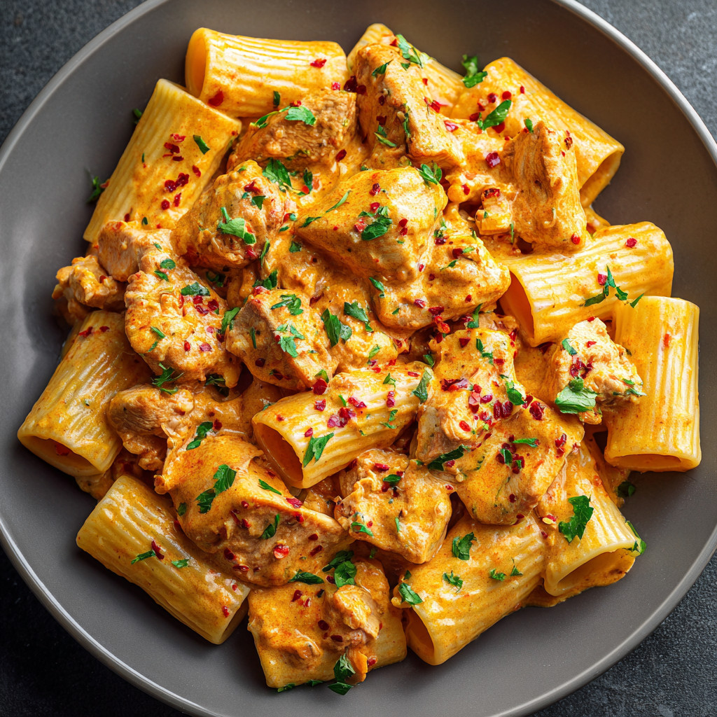 A bowl of pasta with meat sauce.