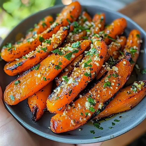 A bowl of carrots with seasoning.