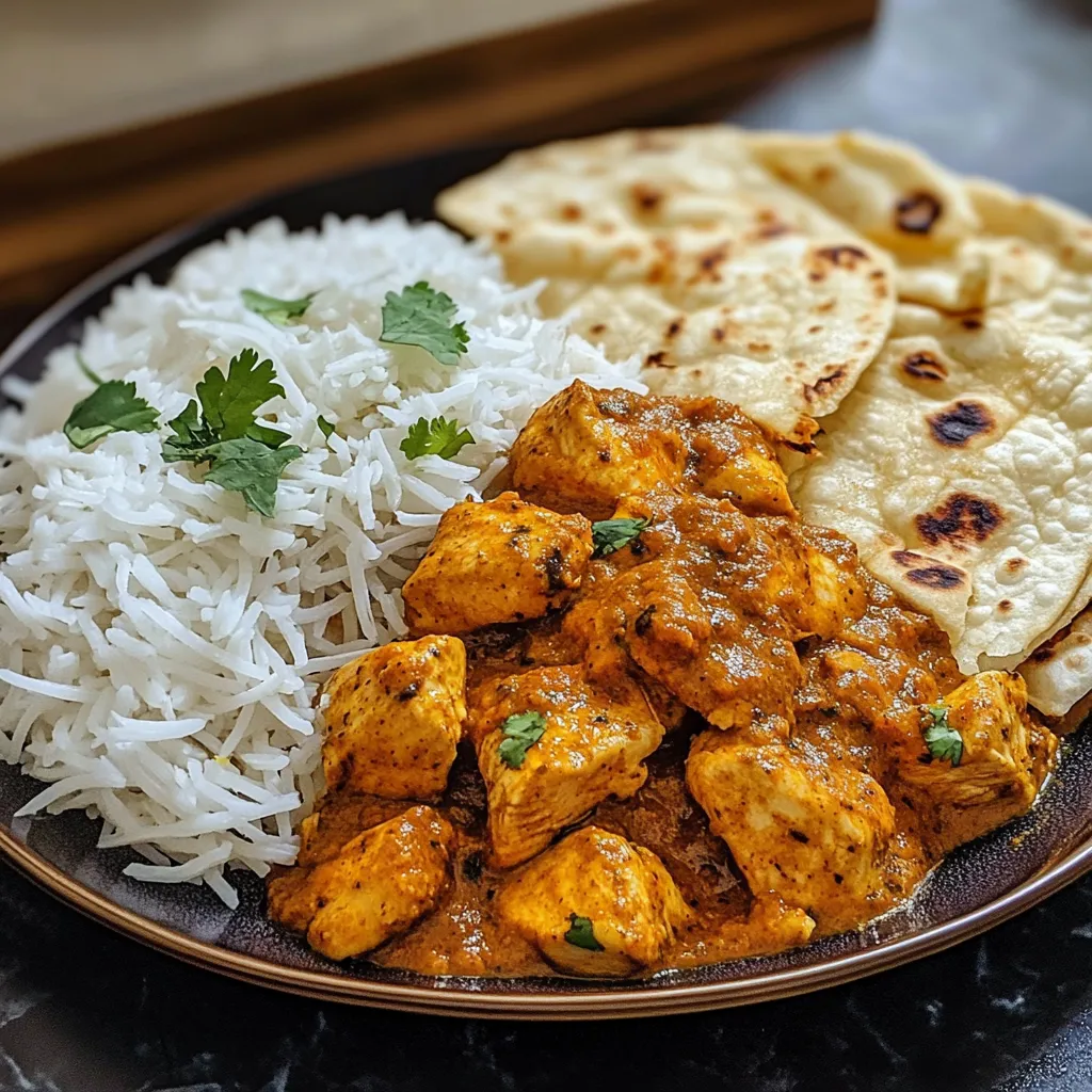 A plate of food with rice, chicken, and tortillas.
