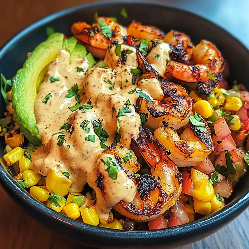 A bowl of shrimp and avocado.