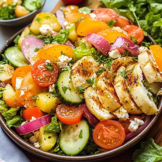 A bowl of vegetables with feta cheese.