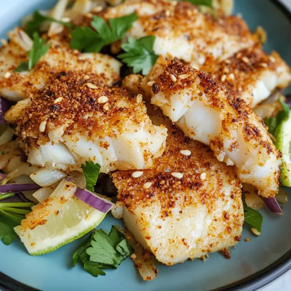 A plate of food with fish and vegetables.